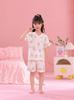 Girls' Summer Cloud Cotton Pajama Set - Short Sleeve V-Neck, Light Two-Piece Homewear