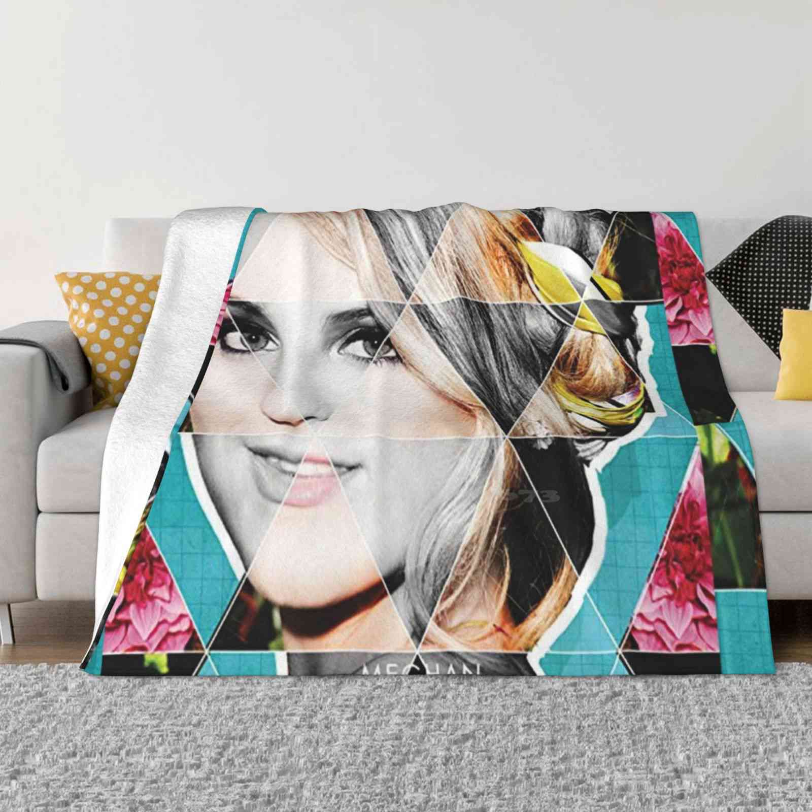 Meghan Trainor New Selling Custom Print Flannel Soft Blanket Meghan Trainor 30x40in