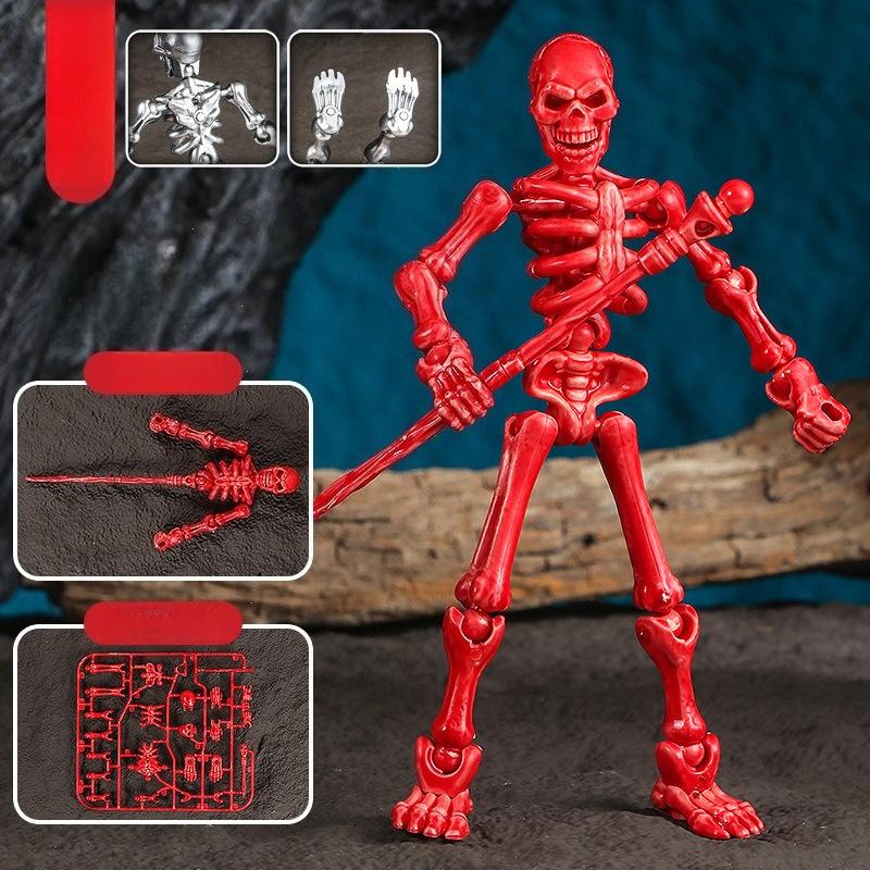 

Magnetick Trojrozměrn Hračka Na Sestavení Modelu Lebky Vícečlnkov Dekorace Z Lebky A Kostí Akční Figurky Anime Hra Set