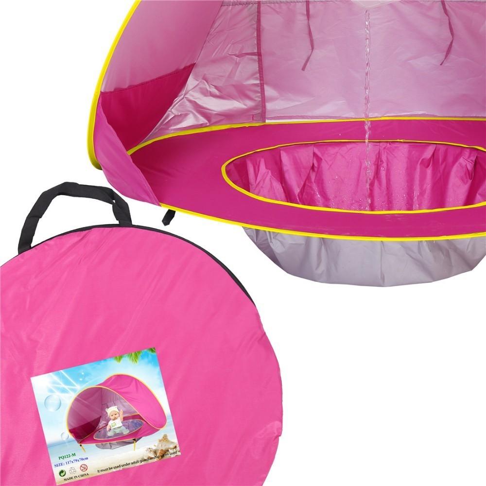 UPF 50+ Baby Strandzelt Wasserdichter Sonnenschutz UV-schützendes Sonnensegel mit Pool Kinder Outdoor Camping Sonnenschirm Strand Sonnensegel