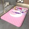 anime S-Sailor Moon Floor Mat Soft Flannel Entrance Door Mat Non Slip Absorbent Bathroom Bedroom Floor Rug