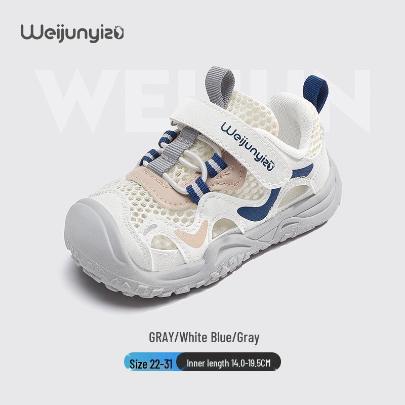 

Children s Breathable Mesh Running Shoes - Boys & Girls Soft Sole Casual Sneakers for Spring & Autumn 2025 19.5cm білий/синій