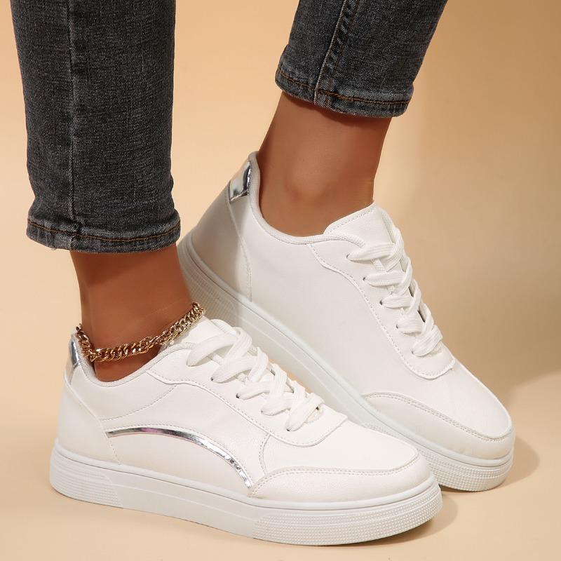 2025 Leather Women Shoes Sneakers Trend Casual Shoe Italian Breathable Leisure Sneakers Non-slip Footwear Women Vulcanized Shoes