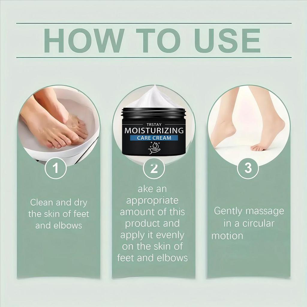 TRSTAY Foot Cream, refreshing and caring for heels, bidding farewell to cracking and peeling, refreshing and non irritating