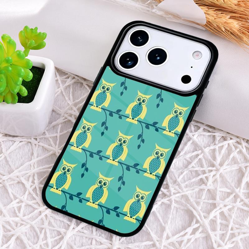 lovely owl animal Diy Colorful Phone Case for iPhone 17 Air 16 15 11 12 14 13 Pro Max Shockproof Cover
