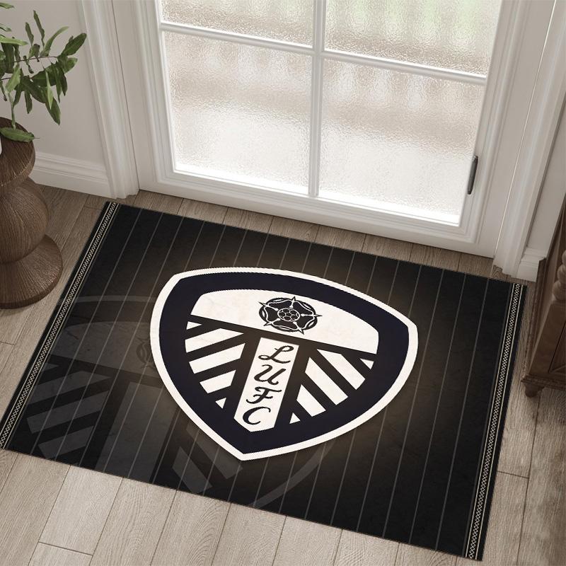 Leeds United Design Crystal Velvet Carpet Cozy Non?Slip Printed Rug For Bedroom Living Room Entrance