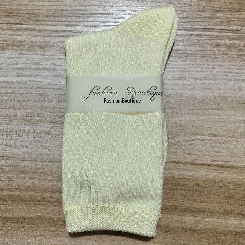 Women's 2025 Dopamine Dance Socks: Colorful, Scrunched Cotton Mid-Calf Socks for All Seasons