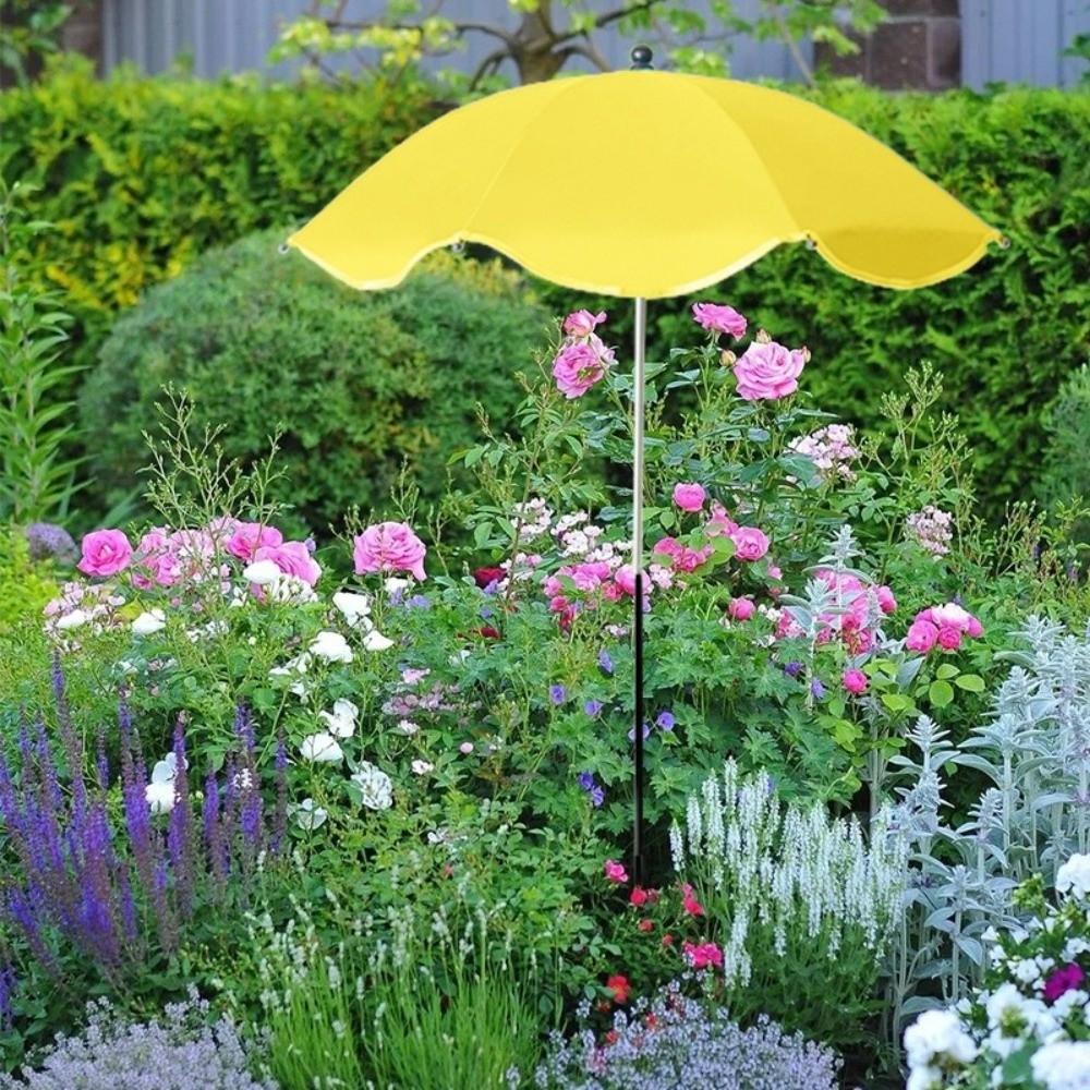 Weatherproof Garden Shade Umbrella Adjustable Sunshade Umbrella Plant Umbrellas  Flower Pots