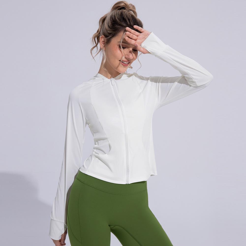 Women's UV Protection Cooling Ice Silk Sports Jacket - Slim, Breathable, Long Sleeve for Summer Running