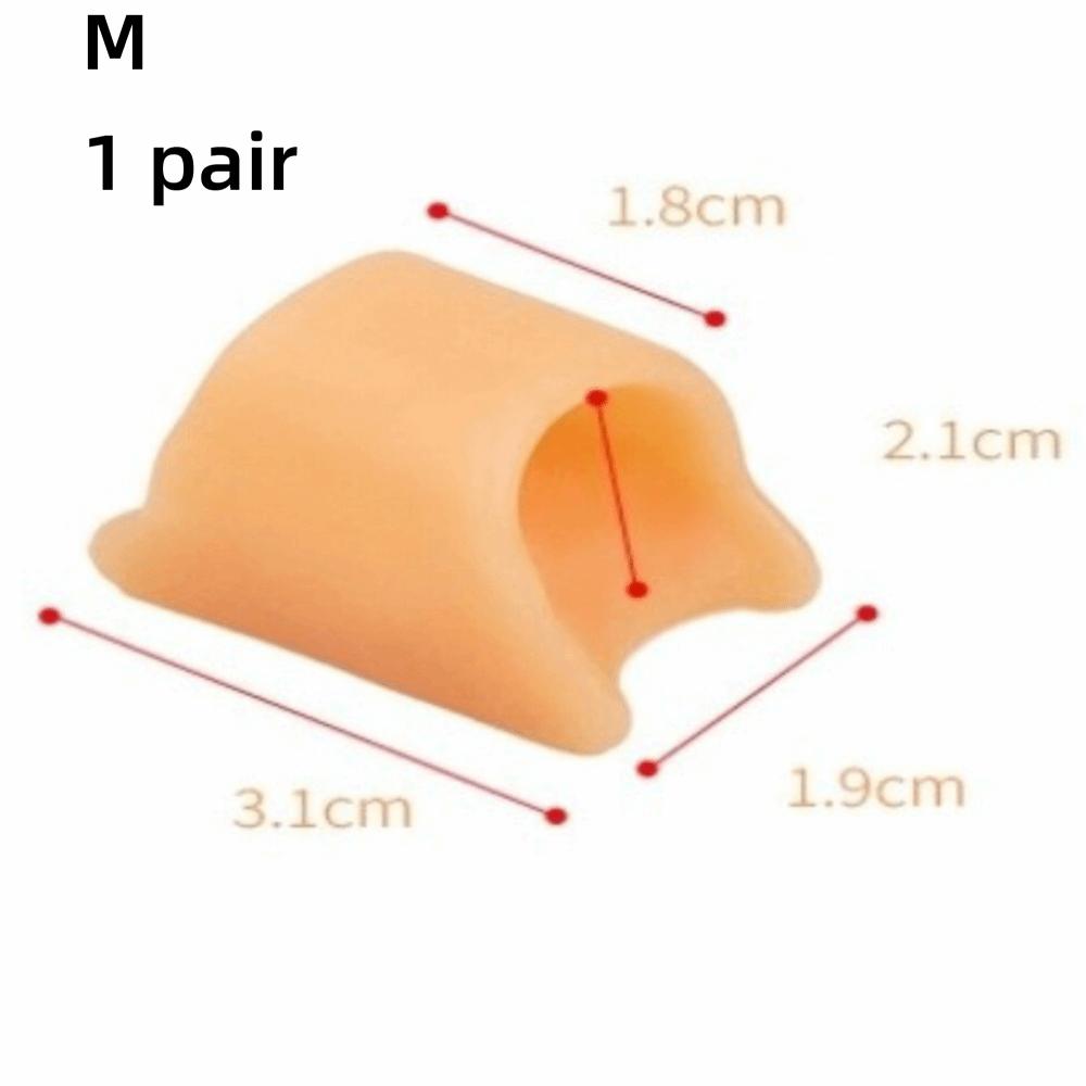 1 pair Nude Toes Separator Gel Material Hammer Toe Straightener Toe Corrector  Claw Toes