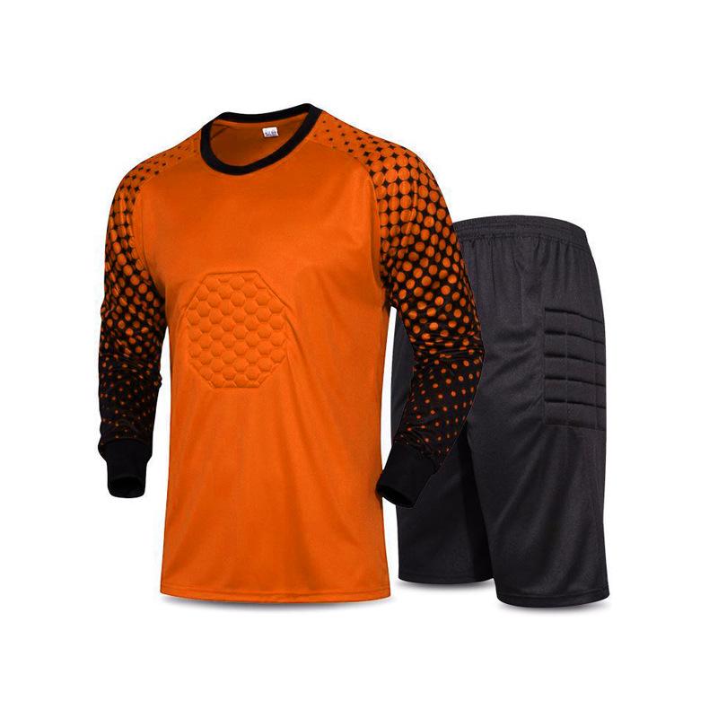 Football Jersey Goalkeeper Goalkeeper Jersey Set Adult Children Long-sleeved Gantry Game Training Jersey Wholesale Foreign Trade