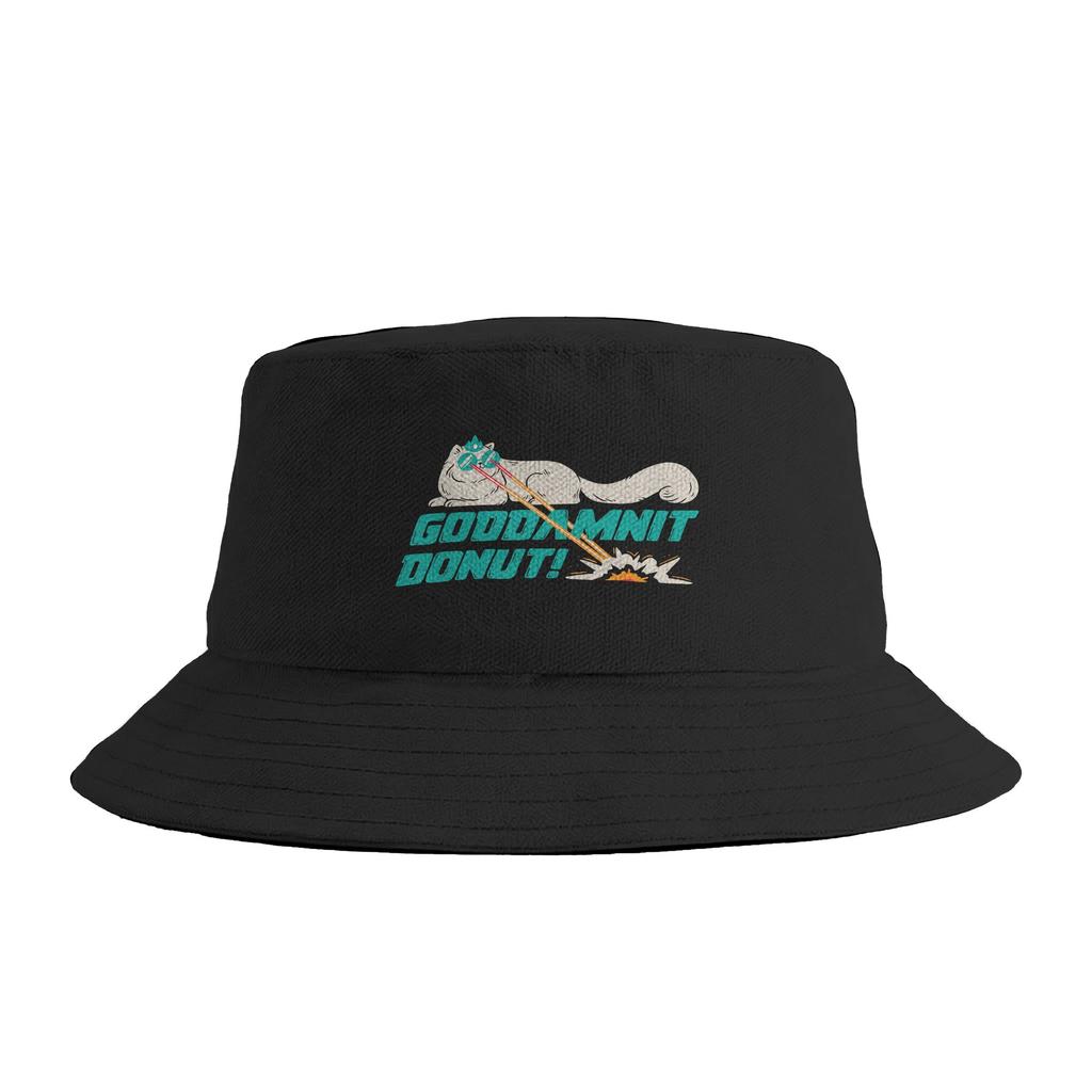 Goddammit Donut Funny Book Lover Bucket Hat  Outdoor Fisherman Caps Foldable Fishing Sun Hats For Men Women Casual Printed Cap