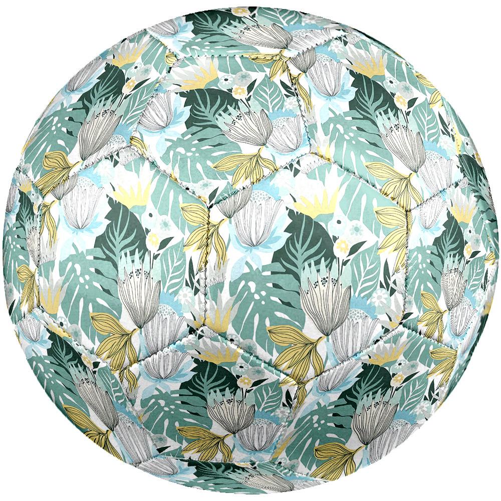 1pc Tropical Floral Size 5 Soccer Ball Professional Match Training Football Indoor &Outdoor Sports Ball Lightweight Durable C65183