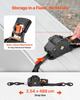 Retractable Ratchet Straps, 25.4 mm x 4.9 m, Tie Down Straps with S Hooks, 700 kg Break Strength, Carry Bag, Tie Down Ratcheting for Moving, Trailers,