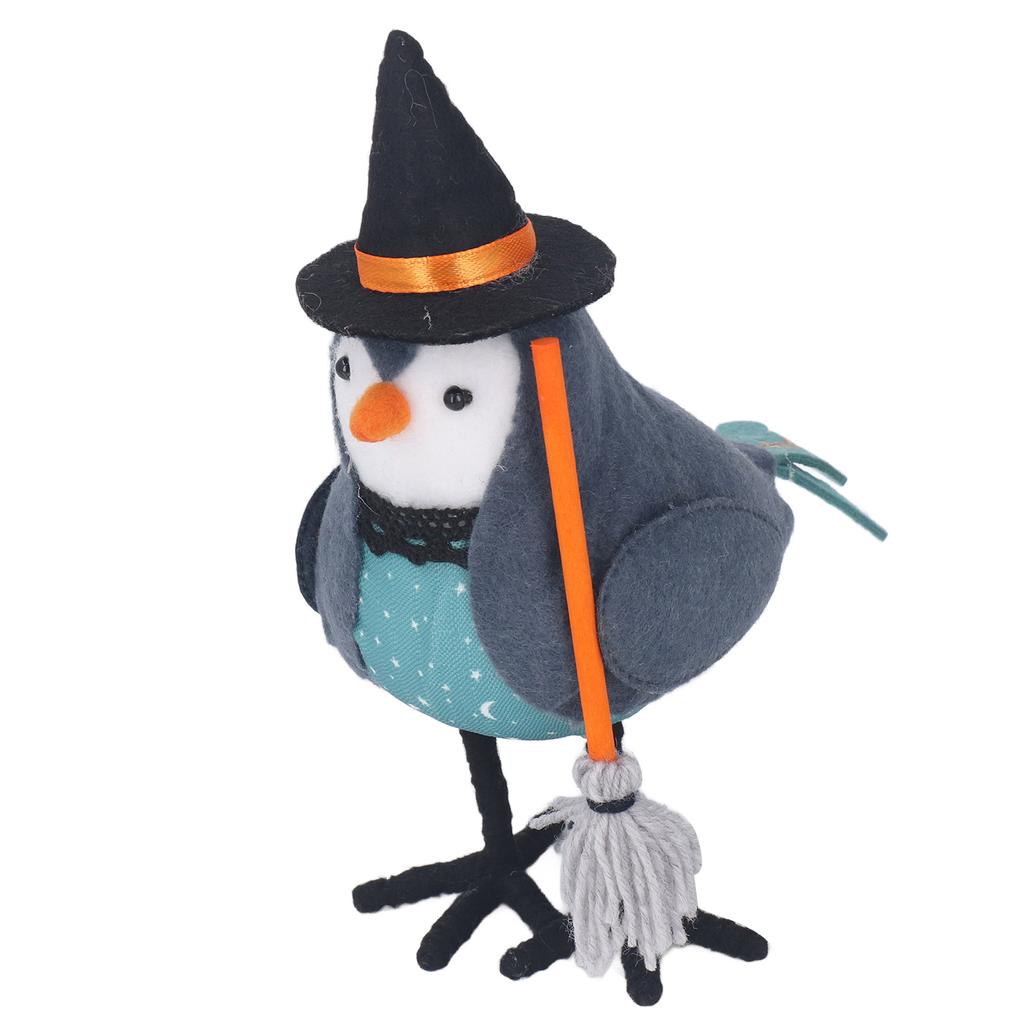 Table Fabric Bird Ornament Grab A Broom Stable Base Cute Fabric Standing Bird Figurine Decoration