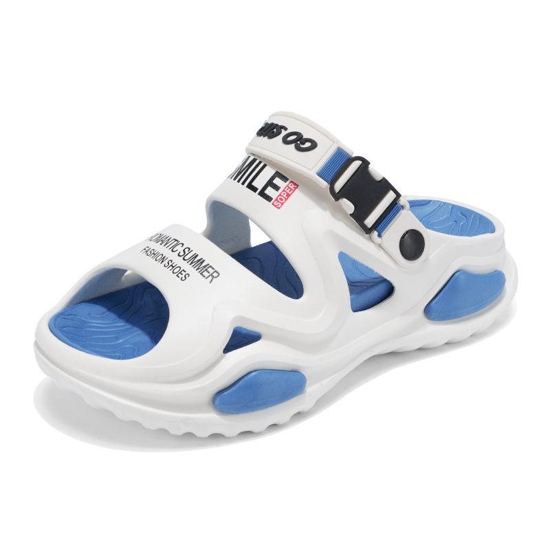 Thick-soled heightening slippers, non-slip one-word drag for summer wear, beach sports driving, dual-purpose beach sandals