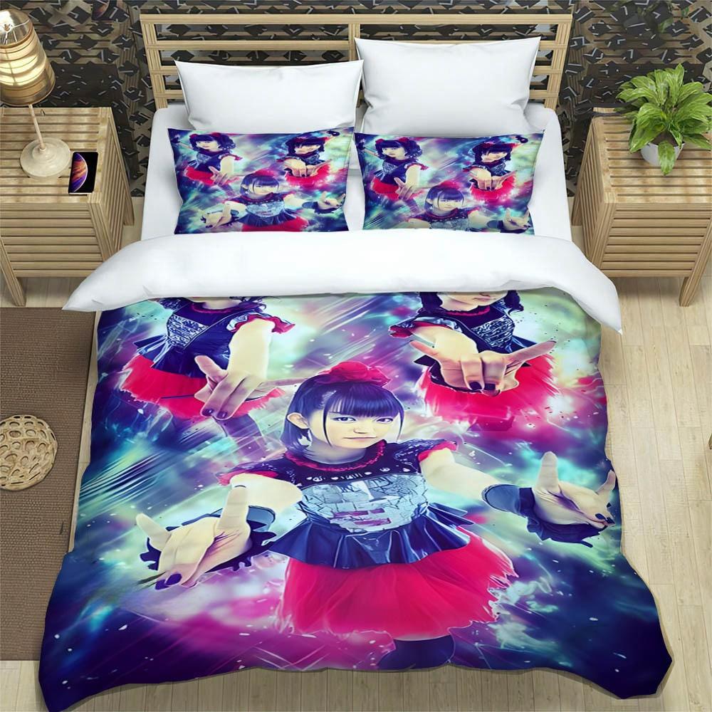 3D Print Music Band BABYMETAL Bedding Set Single Twin Full Queen King Size Bed Set Adult Kid Bedroom Duvetcover Set Home Textile