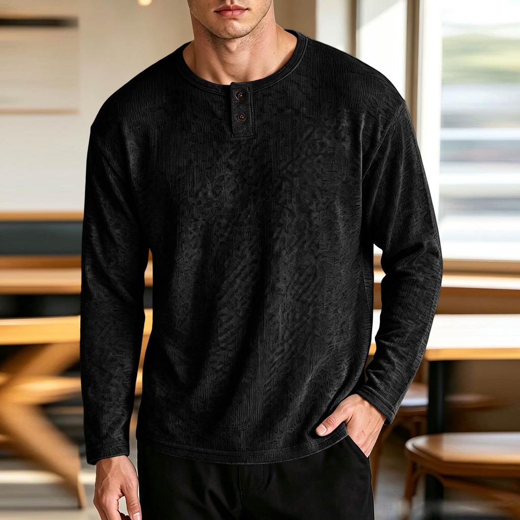 Men's Long Sleeve Knit Sweater Old Casual Pullover Daily Wear