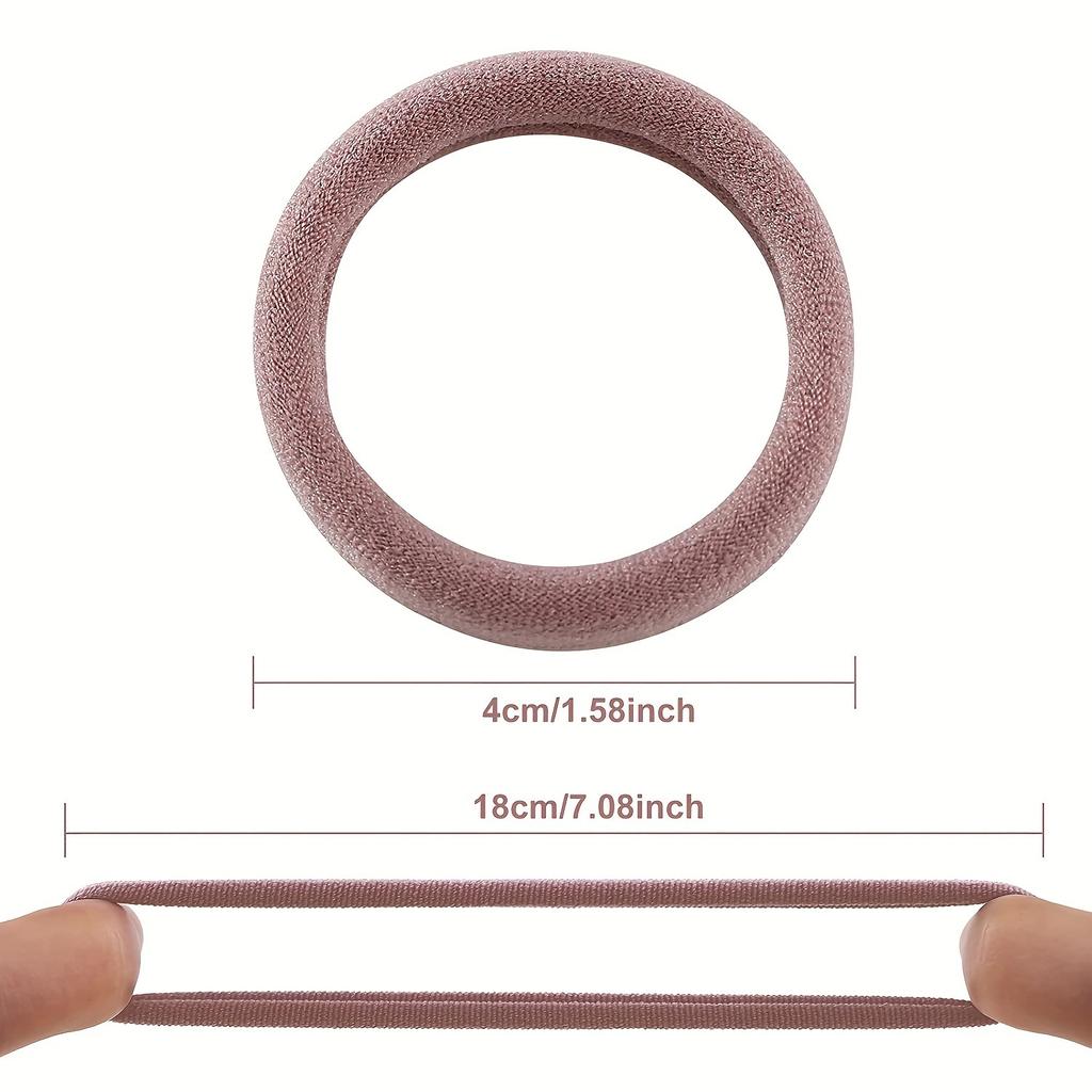 50PCS/Set New Women Girls Candy Colors Nylon Basic Scrunchie Hair Tie Ponytail Hold Hair Rubber Bands Fashion Hair Accessories