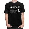 Custom Male Engineer Definition T Shirts Short Sleeve Cotton Tshirt Casual Funny Engineering Gift Tees Loose Fit Clothing