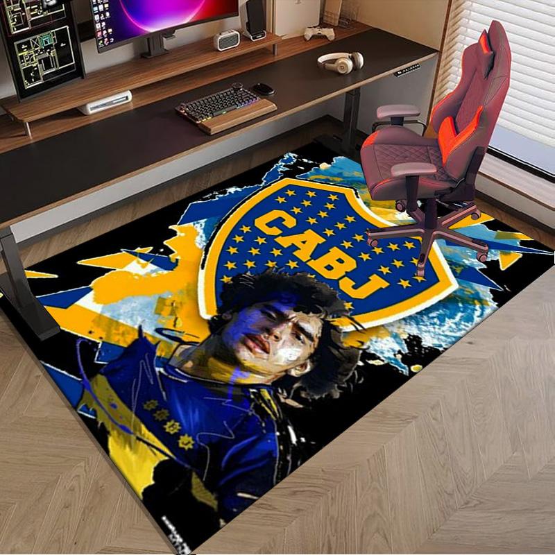 Boca Football Club Printed Area Rug for Office, Chair Rug, Decorative Carpet Floor Mat, Large Size Fan gifts Christmas gifts