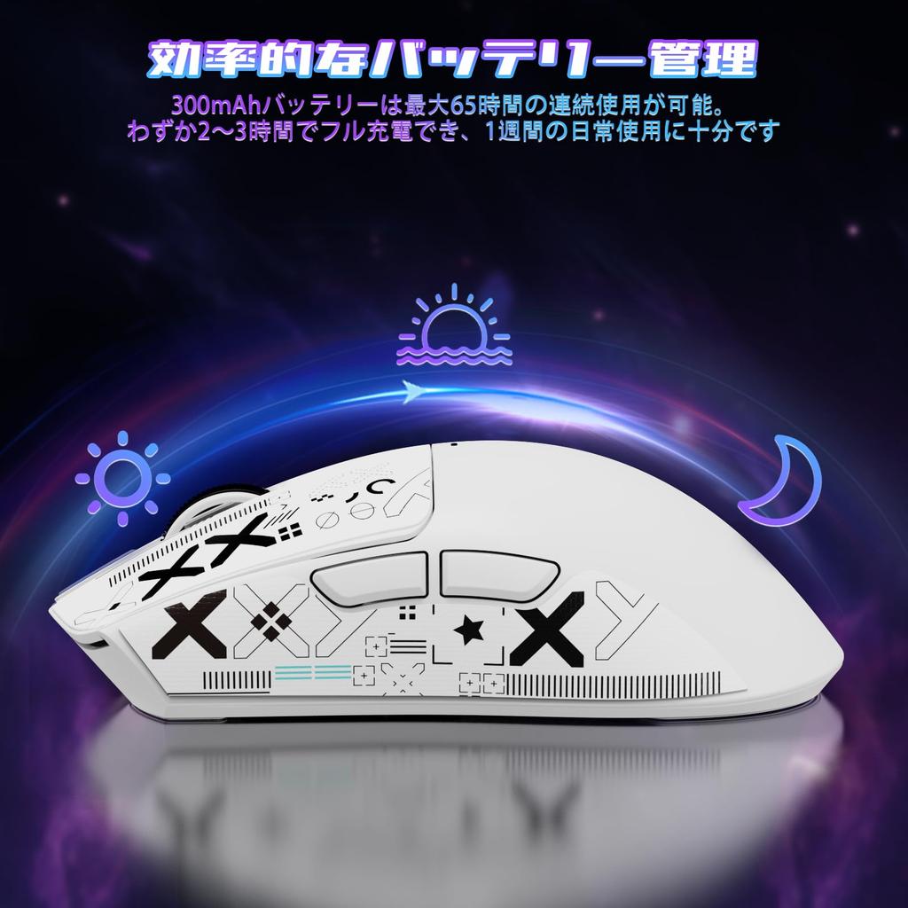 ATTACK SHARK X11SE Gaming Dual Bluetooth DPI PAW3311 HUANO Broadcom BK52820 FSWQ Ergonomic White Ultra-Lightweight Mouse, 60g, 3-Mode Connection,