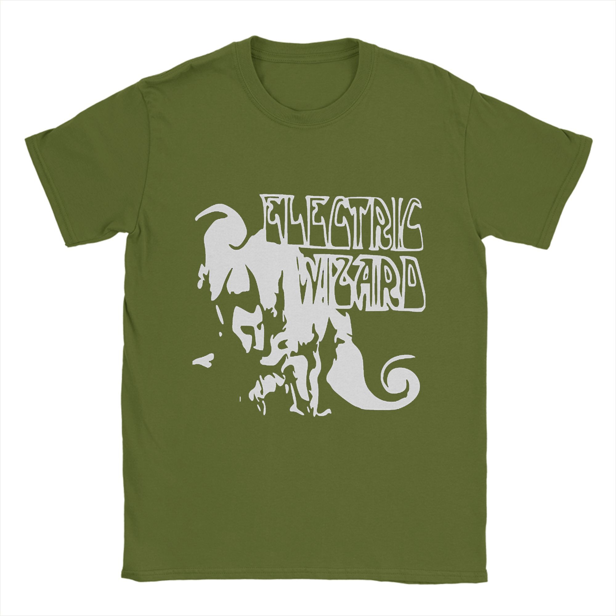 

Casual T-Shirt Beach Electric Wizard Fashion T Shirts Progressive Metal Cotton Tee Shirt Funny Design Short Sleeve Tees 4XL