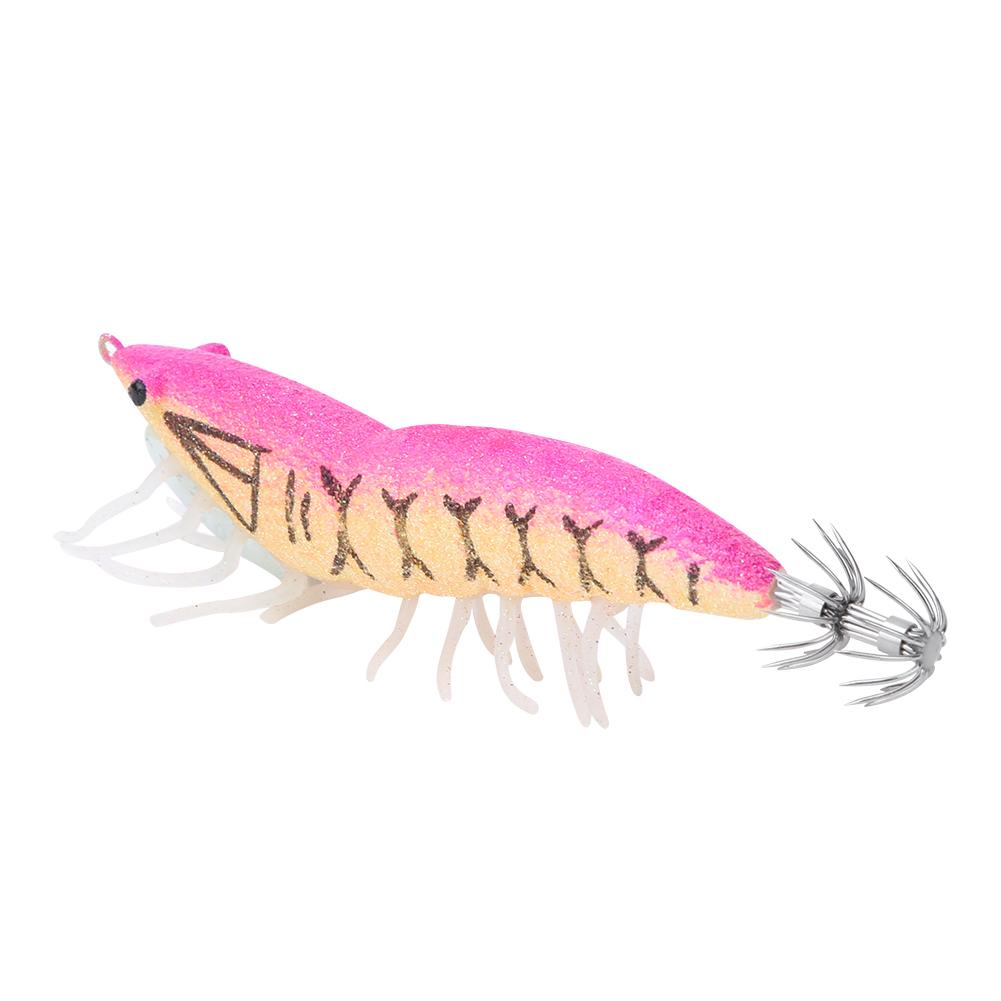 3g ABS Luminous Squid Hook Artificial Simulation Shrimp Fishing Lures Baits Fish Tackle Accessories005#
