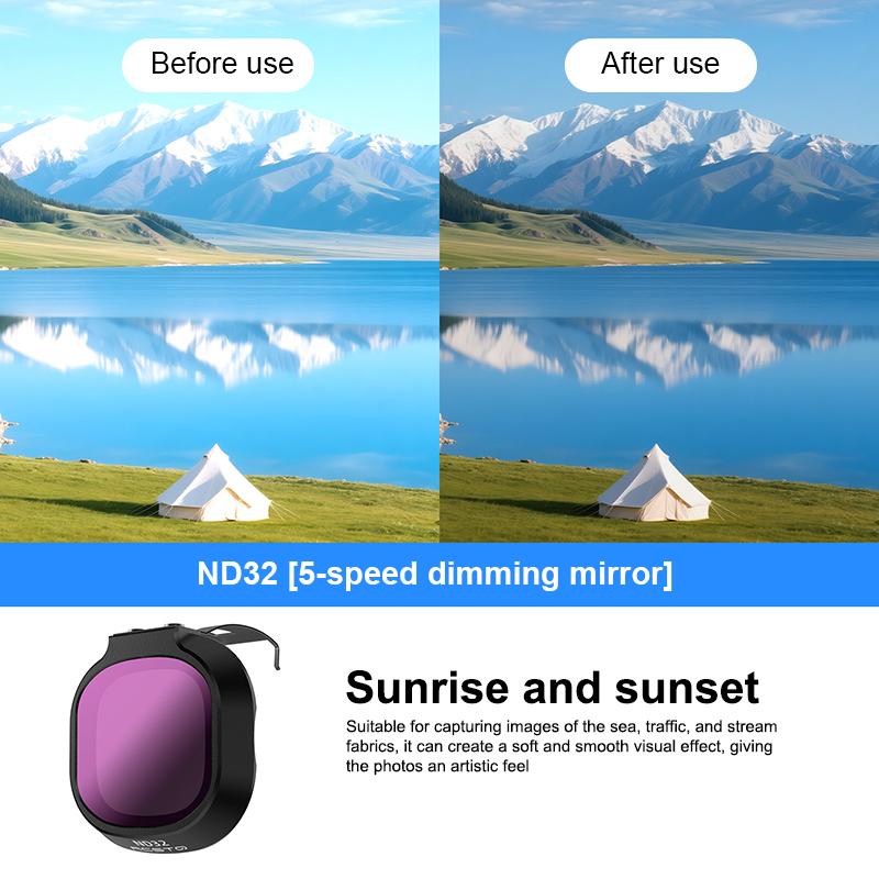 Kit de filtres pour objectif de drone pour Neo2 Filtre ND Kit Filtre ND8 ND16 ND32 Filtre CPL UV Filtre anti-reflets pour caméra Accessoires de drone