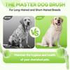 Pet Bath Brush with Shampoo Dispenser, Dog Bath Brush and Grooming Massage Brush for Dogs Cats, Easy Dog Washing Brush for Short and Long Hair