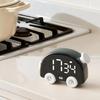 Temporizador Mecânico em Forma de Carro para Cozinha Relógio Magnético de Contagem Regressiva com Display LED Recarregável por USB Lembrete para Estudo Culinária