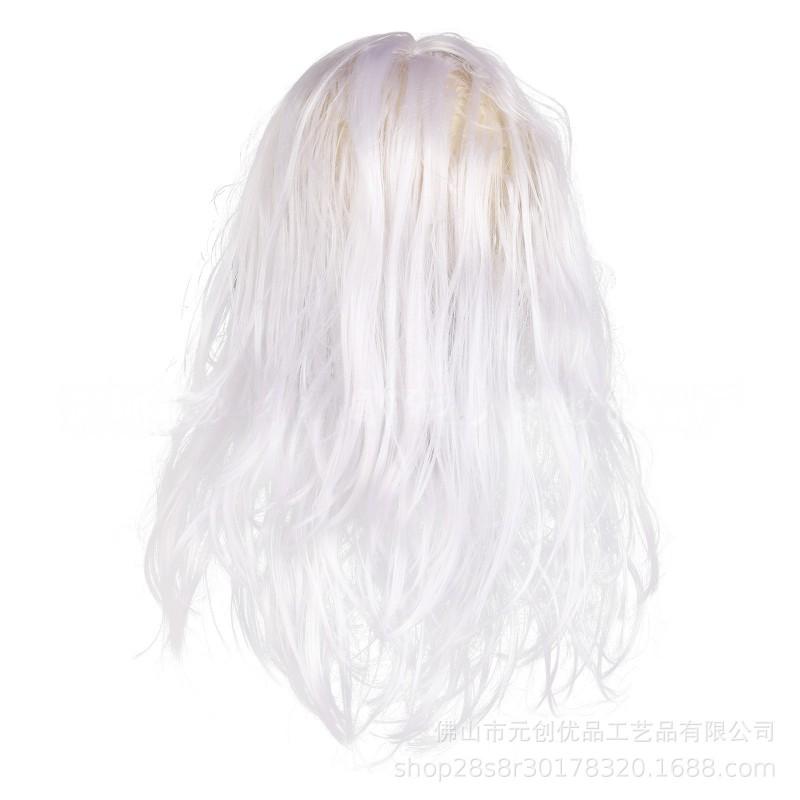 Halloween Costume Mask Realistic Old Man Face Latex With Long White Beard Hair Party Props