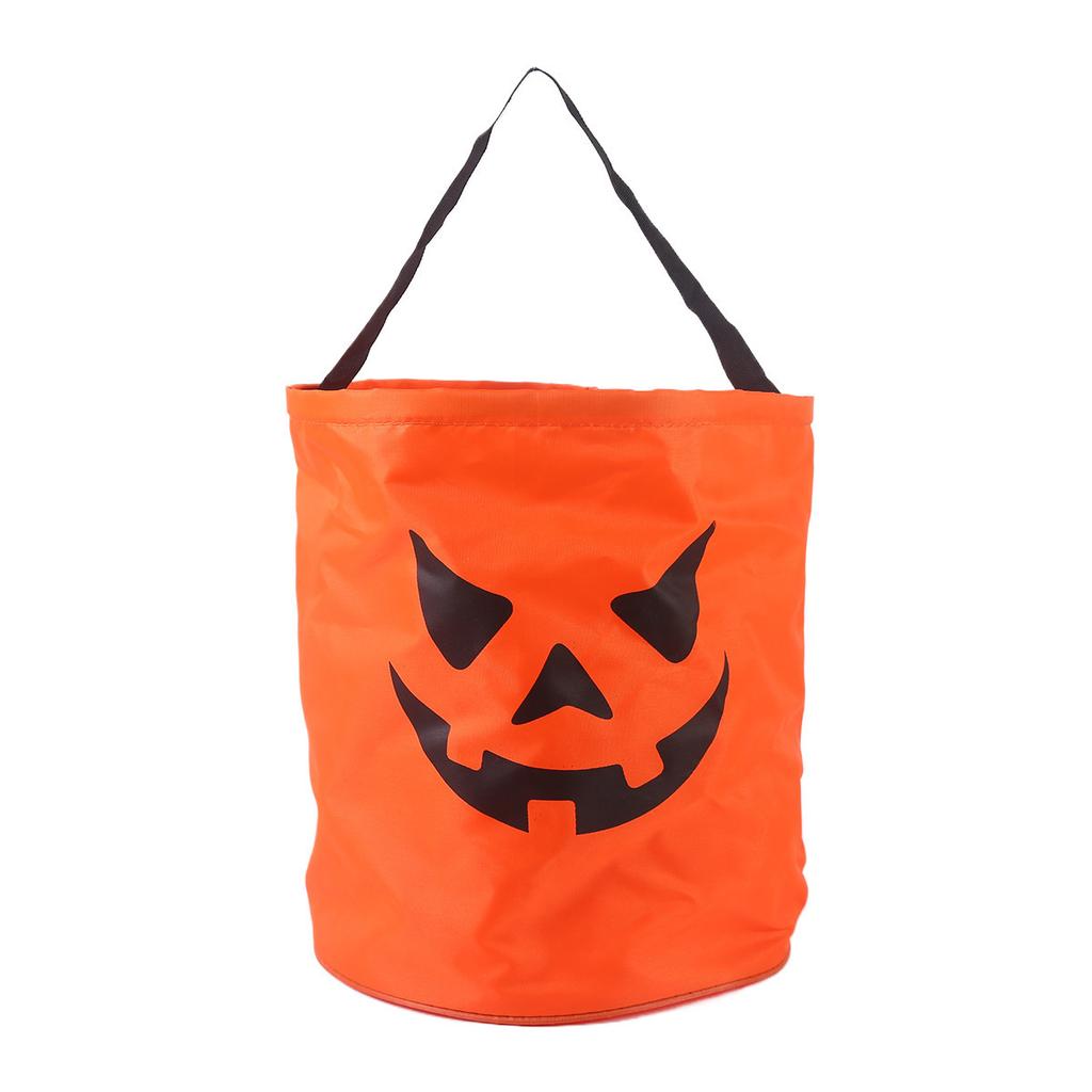 Halloween Pumpkin Tote Bag with Lights Flashing Trick or Treat Candy Bag Party Decoration Glow Pumpkin Bucket