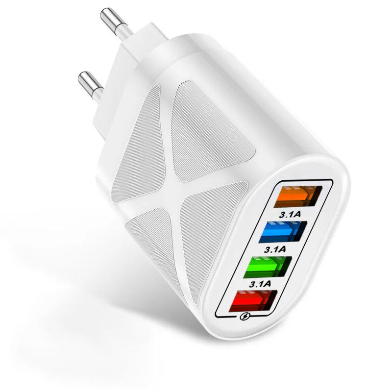 65W GaN Multi-Port Fast Charger with PD 33W & QC 3.0, European Standard (9V/12V)