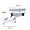 Waterproof Indoor/Outdoor Simulated Surveillance Camera with Flashing Light