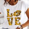 Women Printing Clothes Custom T-Shirt Watercolor Cute Tops Tshirt Short Sleeve Cartoon Heart Print Female Graphic O-Neck Tees