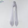 700g Alta Qualità 59" 150cm Lunga Dritta Parrucca Cosplay Con Frangia Biondo Marrone Rosso Verde Blu Resistente al Calore Colori Capelli Parrucche Anime