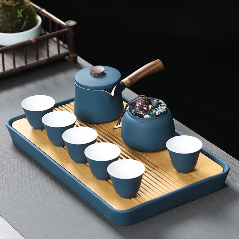 

Многофункциональный темно-синий керамический набор для чайной церемонии Кунг-фу