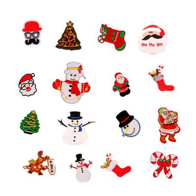 1 BOYS SANTA CHRISTMAS XMAS KIDS IRON ON SEW ON PATCH GIRLS APPLIQUE