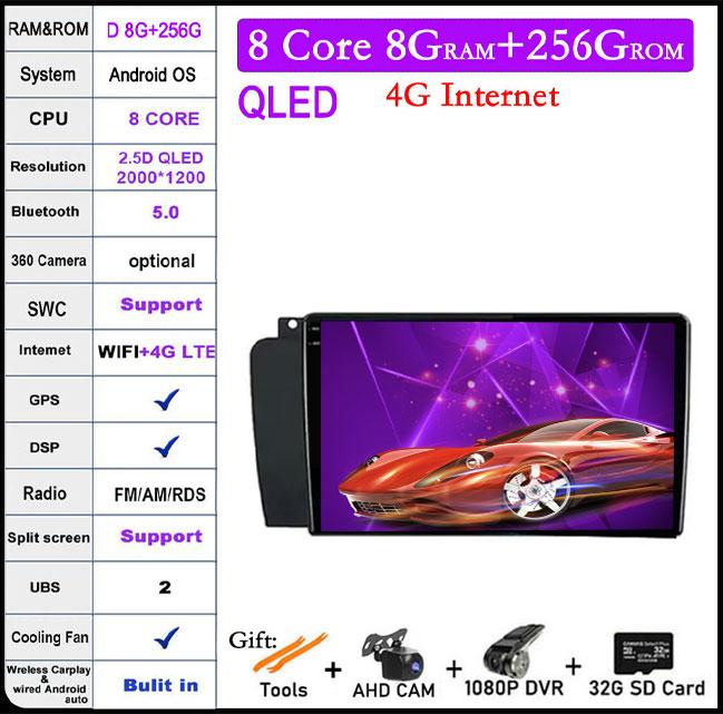 7 Inch Android 14 For Volvo XC70 V70 S60 2005 - 2009 Car Radio Multimedia Player Navigation GPS Carplay 4G WIFI