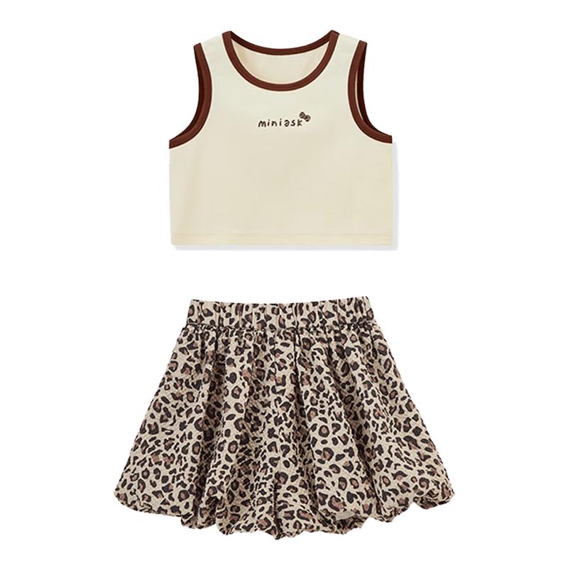 ASK JUNIOR Girls Summer Sleeveless Vest & Shorts Set 120