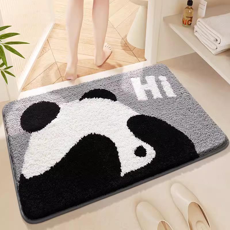 Adorable Imitation Cashmere Absorbent Bathroom Mat Carpet for Bedroom & Toilet