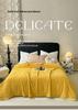 Three-Dimensional Jacquard Velvet Blanket - Tawny Flannel Sofa Cover