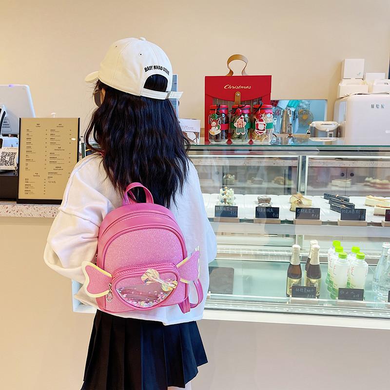 Adorable Cartoon Kids Backpack Lightweight Heart Wing Design For Girls And Boys With Durable And Comfortable Features For School Use