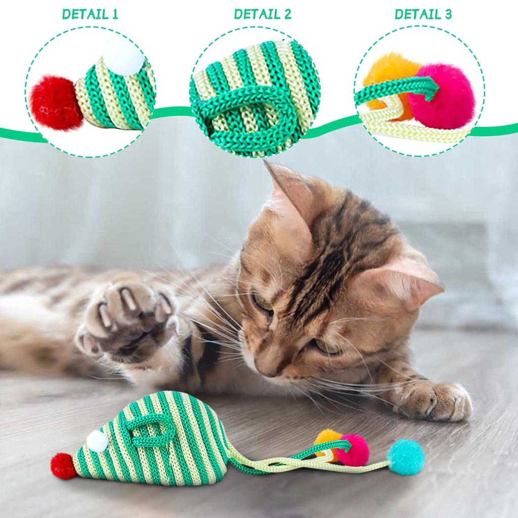Toy Interactive Teething Simulation Mouse Nylon -resistant Pet Toy