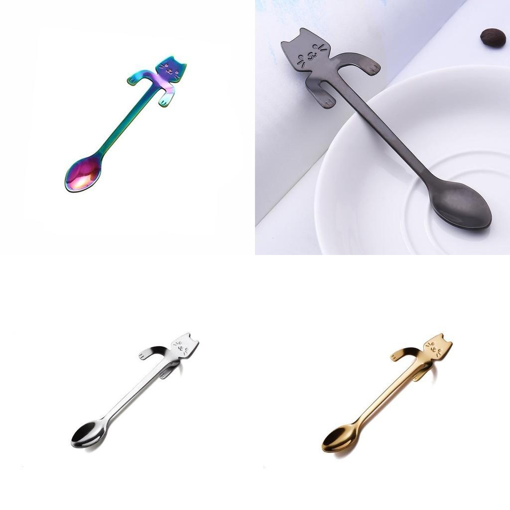 Unique Stainless Steel Cat Spoon With Cute Claws Perfect For Stirring Coffee And More