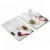 Set of Two Glass Cutting Boards Vegetables and Spices 2X40X52 Cm