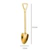 Stainless Steel Shovel Spoons Lightweight Portable Creative Food Safe for Ice Cream Travel Office Snack Time