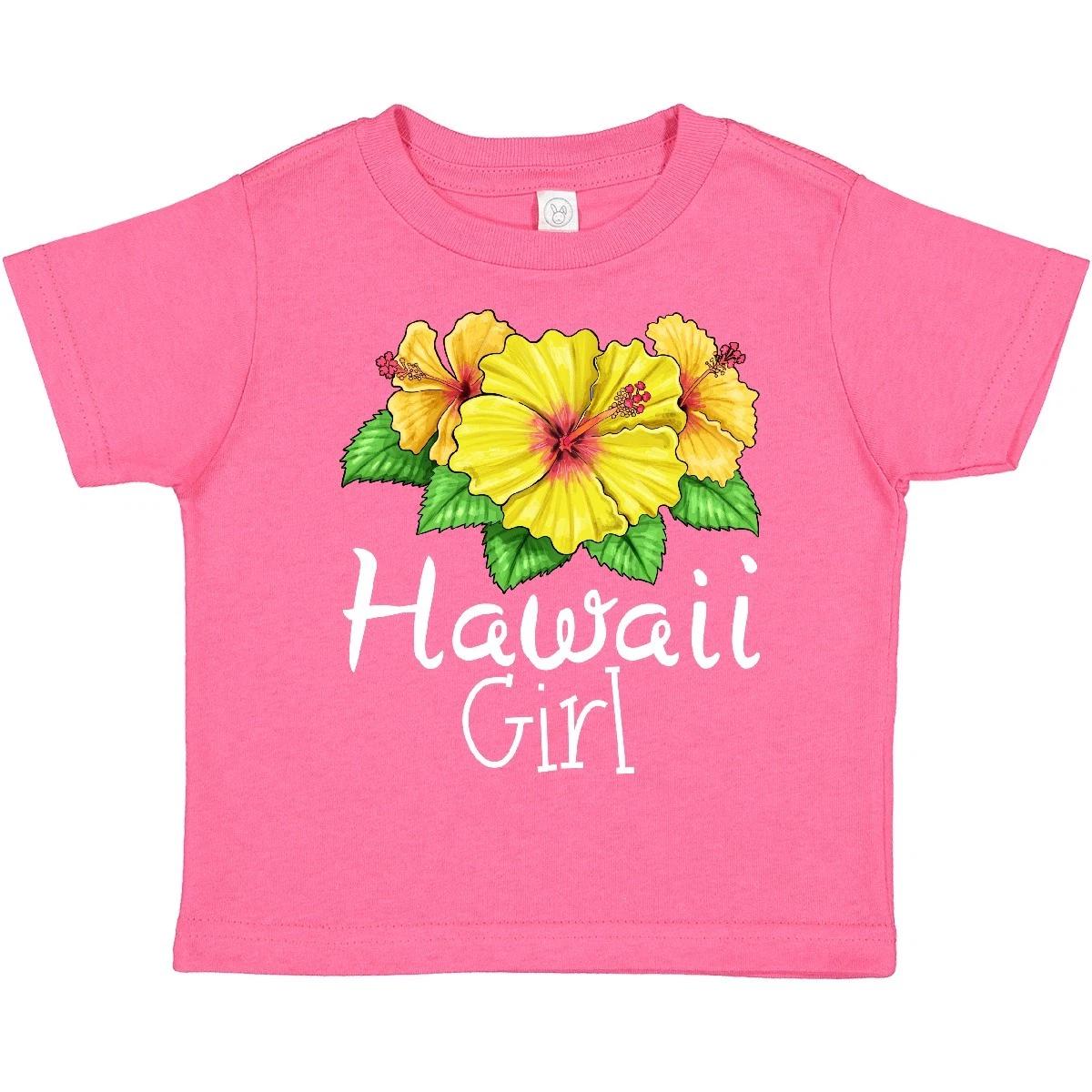 Inktastic Hawaii Girl Hibiscus Flowers Toddler T-Shirt State Home Daughter Beach 110