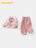 DUUDUU New Year Baby Girl Outfit 2025: Autumn/Winter Toddler Cotton Clothing
